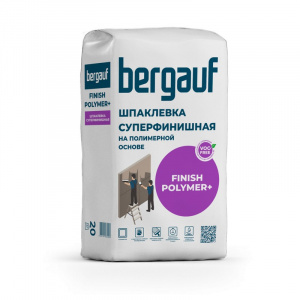 Bergauf Finish Polimer+ Шпатлевка полимерная финиш 20кг/64