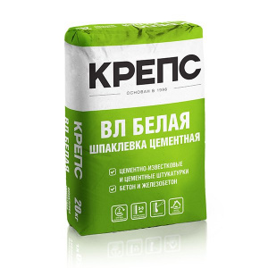 Крепс ВЛ  шпаклевка цементная фасадная 20кг/56 шт