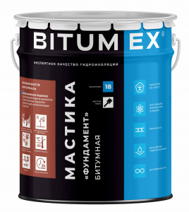 Мастика фундамент 18 кг BITUMEX (битумная)